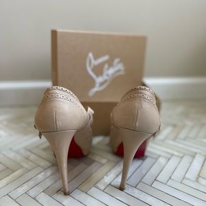Patent Beige 120 heel Christian Louboutin